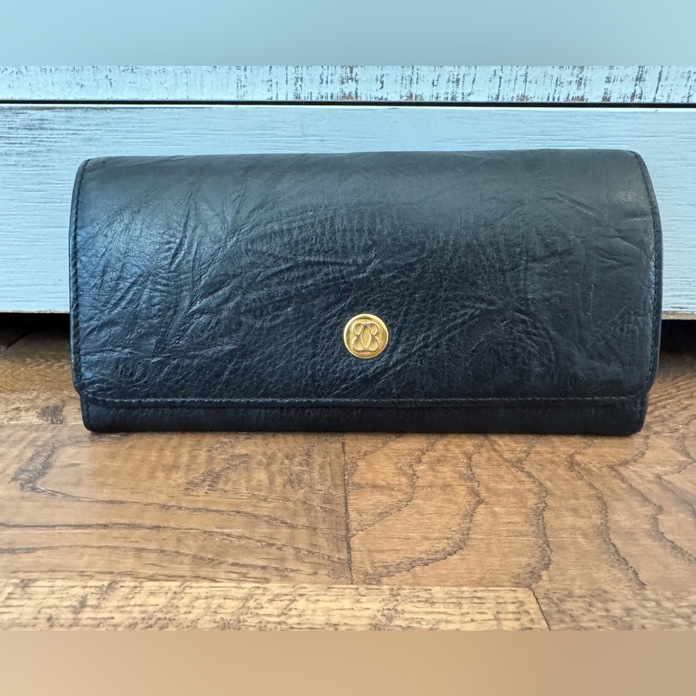 Bosca Vintage‎ Soft Leather Black Wallet C